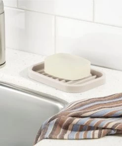 mDesign Silicone Kitchen Sink Storage Tray for Sponge, Scrubber, 2 Pack -Kitchen Storage shop unnamed file 247