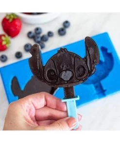 Silver Buffalo Disney Lilo & Stitch Silicone Ice Pop Mold Tray 10 Silver Buffalo Disney Lilo & Stitch Silicone Ice Pop Mold Tray -Kitchen Storage shop unnamed file 2472
