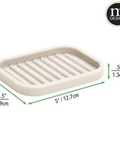 mDesign Silicone Kitchen Sink Storage Tray for Sponge, Scrubber, 2 Pack -Kitchen Storage shop unnamed file 251