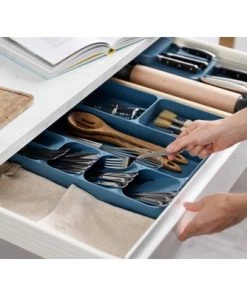 Joseph Joseph DrawerStore Cutlery, Utensil, and Gadget Organizer Blue -Kitchen Storage shop unnamed file 2520