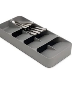 Joseph Joseph DrawerStore Large Compact Cutlery Organizer - Gray