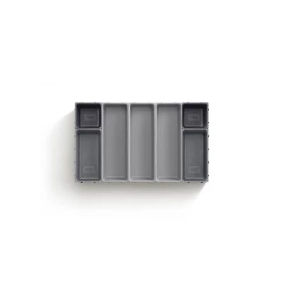 Joseph Joseph 7pc Blox Drawer Organizer Set - Gray 4 Joseph Joseph 7pc Blox Drawer Organizer Set - Gray - Image 2