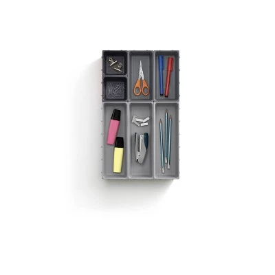 Joseph Joseph 7pc Blox Drawer Organizer Set - Gray 8 Joseph Joseph 7pc Blox Drawer Organizer Set - Gray - Image 6