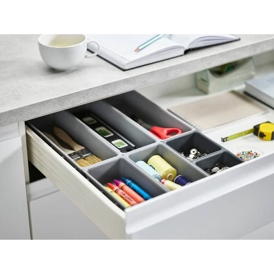 Joseph Joseph 7pc Blox Drawer Organizer Set - Gray 10 Joseph Joseph 7pc Blox Drawer Organizer Set - Gray - Image 8