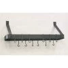 Old Dutch International Graphite Wall-Mount Bookshelf Pot Rack with Grid and 12 Hooks -Kitchen Storage shop unnamed file 2567
