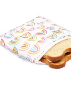 Juvale 5 Pack Resealable Plastic Bags, Colorful Rainbow Reusable Snack Bags with Zipper (3 Sizes) -Kitchen Storage shop unnamed file 2608