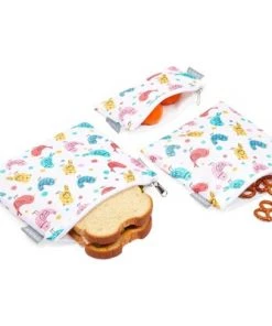 Juvale 5 Pack Resealable Plastic Bags, Colorful Bird Reusable Snack Bags with Zipper (3 Sizes) -Kitchen Storage shop unnamed file 2614