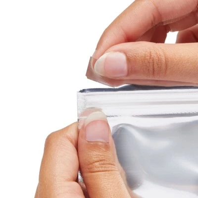 Stockroom Plus 200 Pack Resealable Silver Foil Snack Bags, Smell Proof Pouch (2.8 x 5.4 In) 4 Stockroom Plus 200 Pack Resealable Silver Foil Snack Bags, Smell Proof Pouch (2.8 x 5.4 In) - Image 2