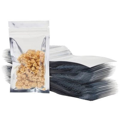 Stockroom Plus 200 Pack Resealable Silver Foil Snack Bags, Smell Proof Pouch (2.8 x 5.4 In) 5 Stockroom Plus 200 Pack Resealable Silver Foil Snack Bags, Smell Proof Pouch (2.8 x 5.4 In) - Image 3