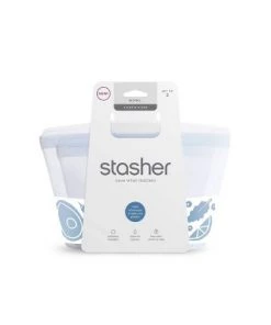 stasher Reusable Food Storage Bag Bundle - Clear - 2 Cups/2pk 7 stasher Reusable Food Storage Bag Bundle - Clear - 2 Cups/2pk -Kitchen Storage shop unnamed file 2820