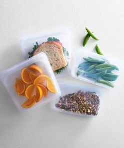 stasher Reusable Food Storage Clear Bags - 6pk