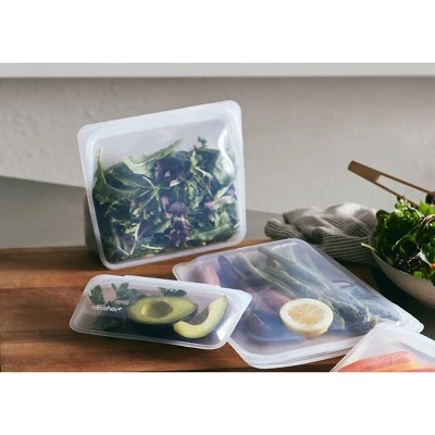 stasher Reusable Food Storage Clear Bags - 6pk 4 stasher Reusable Food Storage Clear Bags - 6pk - Image 2