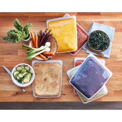 stasher Reusable Food Storage Clear Bags - 6pk 5 stasher Reusable Food Storage Clear Bags - 6pk - Image 3
