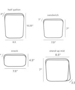 stasher Reusable Food Storage Clear Bags - 6pk 13 stasher Reusable Food Storage Clear Bags - 6pk -Kitchen Storage shop unnamed file 2839