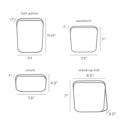 stasher Reusable Food Storage Clear Bags - 6pk 8 stasher Reusable Food Storage Clear Bags - 6pk - Image 6