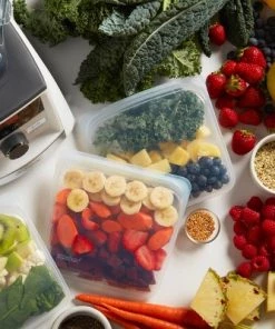 stasher Reusable Food Storage Clear Bags - 4pk