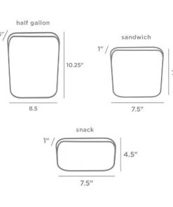 stasher Reusable Food Storage Clear Bags - 4pk 12 stasher Reusable Food Storage Clear Bags - 4pk -Kitchen Storage shop unnamed file 2844