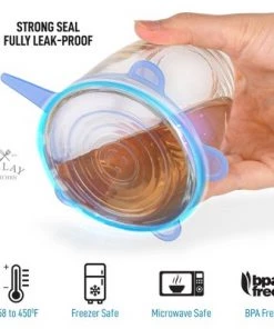 Zulay Kitchen Reusable Silicone Stretch Lids (Set of 14) -Kitchen Storage shop unnamed file 2855