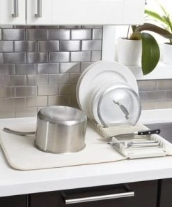 Plastic Udry Dish Drying Mat White - Umbra 16 Plastic Udry Dish Drying Mat White - Umbra -Kitchen Storage shop unnamed file 292