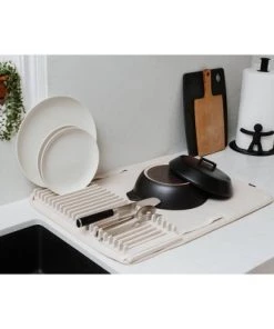 Plastic Udry Dish Drying Mat White - Umbra 19 Plastic Udry Dish Drying Mat White - Umbra -Kitchen Storage shop unnamed file 295