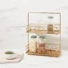 Iron Wire 2-Tier Spice Rack Gold - Threshold™
