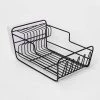17" x 6.9" x 9.5" Space Saver Dish Rack with Utensil Tray Black - Threshold™