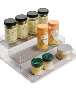 IDESIGN InterDesign Twillo Spice Rack 3-Tier Organizer Small Clear -Kitchen Storage shop unnamed file 2990