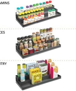 mDesign Large Expandable Vitamin Rack, Bathroom Storage Organizer -Kitchen Storage shop unnamed file 2996