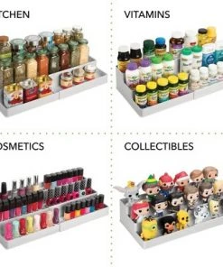 mDesign Large Expandable Vitamin Rack, Bathroom Storage Organizer -Kitchen Storage shop unnamed file 3001