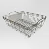 Wire Dish Rack Large Satin Nickel - Threshold™ -Kitchen Storage shop unnamed file 301