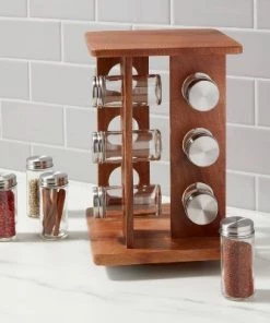 Wood Rotating Spice Rack - Threshold™