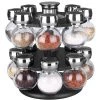 Home Basics 16 Piece Revolving Spice Rack, Black -Kitchen Storage shop unnamed file 3014