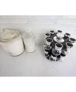 Home Basics 16 Piece Revolving Spice Rack, Black 12 Home Basics 16 Piece Revolving Spice Rack, Black -Kitchen Storage shop unnamed file 3018
