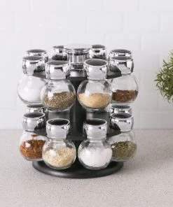 Home Basics 16 Piece Revolving Spice Rack, Black 13 Home Basics 16 Piece Revolving Spice Rack, Black -Kitchen Storage shop unnamed file 3019