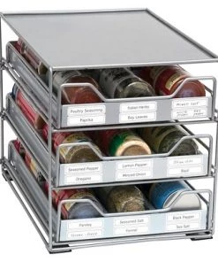 Lipper International Lipper 3-Tier Tilt Down Spice Drawer