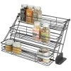mDesign Metal 3 Tier Pull Down Spice Rack, Storage Shelf Organizer -Kitchen Storage shop unnamed file 3026