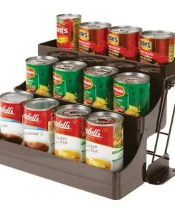 mDesign Plastic 3 Tier Pull Down Spice Rack, Storage Shelf Organizer -Kitchen Storage shop unnamed file 3044