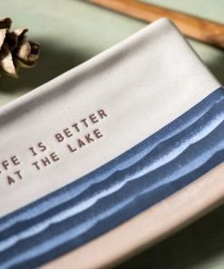 DEMDACO Life is Better at the Lake Spoon Rest blue