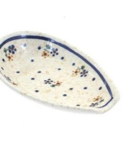 Blue Rose Pottery Blue Rose Polish Pottery 1015 Zaklady Small Spoon Rest -Kitchen Storage shop unnamed file 3091