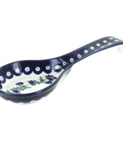 Blue Rose Pottery Blue Rose Polish Pottery 1178 Zaklady Large Spoon Rest -Kitchen Storage shop unnamed file 3115