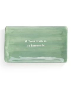 DEMDACO It's Homemade Rectangle Spoon Rest Green