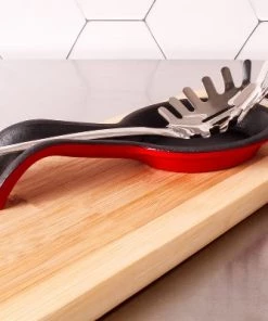 BergHOFF Cast Iron Spoon Rest 7.5" Red -Kitchen Storage shop unnamed file 3136