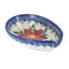 Blue Rose Pottery Blue Rose Polish Pottery Poinsettia Small Spoon Rest -Kitchen Storage shop unnamed file 3139