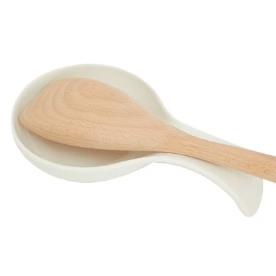 Juvale 2 Pack Farmhouse Ceramic Spoon Rest Holder for Kitchen Stove Top, 4.75 x 8 in 4 Juvale 2 Pack Farmhouse Ceramic Spoon Rest Holder for Kitchen Stove Top, 4.75 x 8 in - Image 2