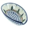 Blue Rose Pottery Blue Rose Polish Pottery Rustic Pines Small Spoon Rest