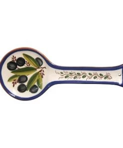 Casafina 10.75" Terracotta Blossom Spoon Rest -Kitchen Storage shop unnamed file 3181