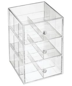 mDesign Plastic Kitchen Storage Tea Organizer, 3 Drawers -18 Sections -Kitchen Storage shop unnamed file 3206