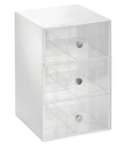 mDesign Plastic Kitchen Storage Tea Organizer, 3 Drawers -18 Sections -Kitchen Storage shop unnamed file 3207