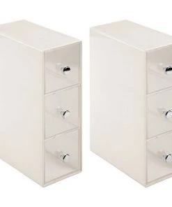 mDesign Plastic Kitchen Storage Tea Organizer, Flips, 3 Drawers -Kitchen Storage shop unnamed file 3231