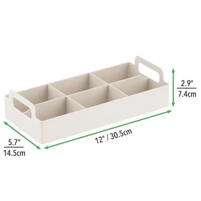 mDesign Compact Plastic Tea Storage Organizer Caddy Tote 9 mDesign Compact Plastic Tea Storage Organizer Caddy Tote - Image 7